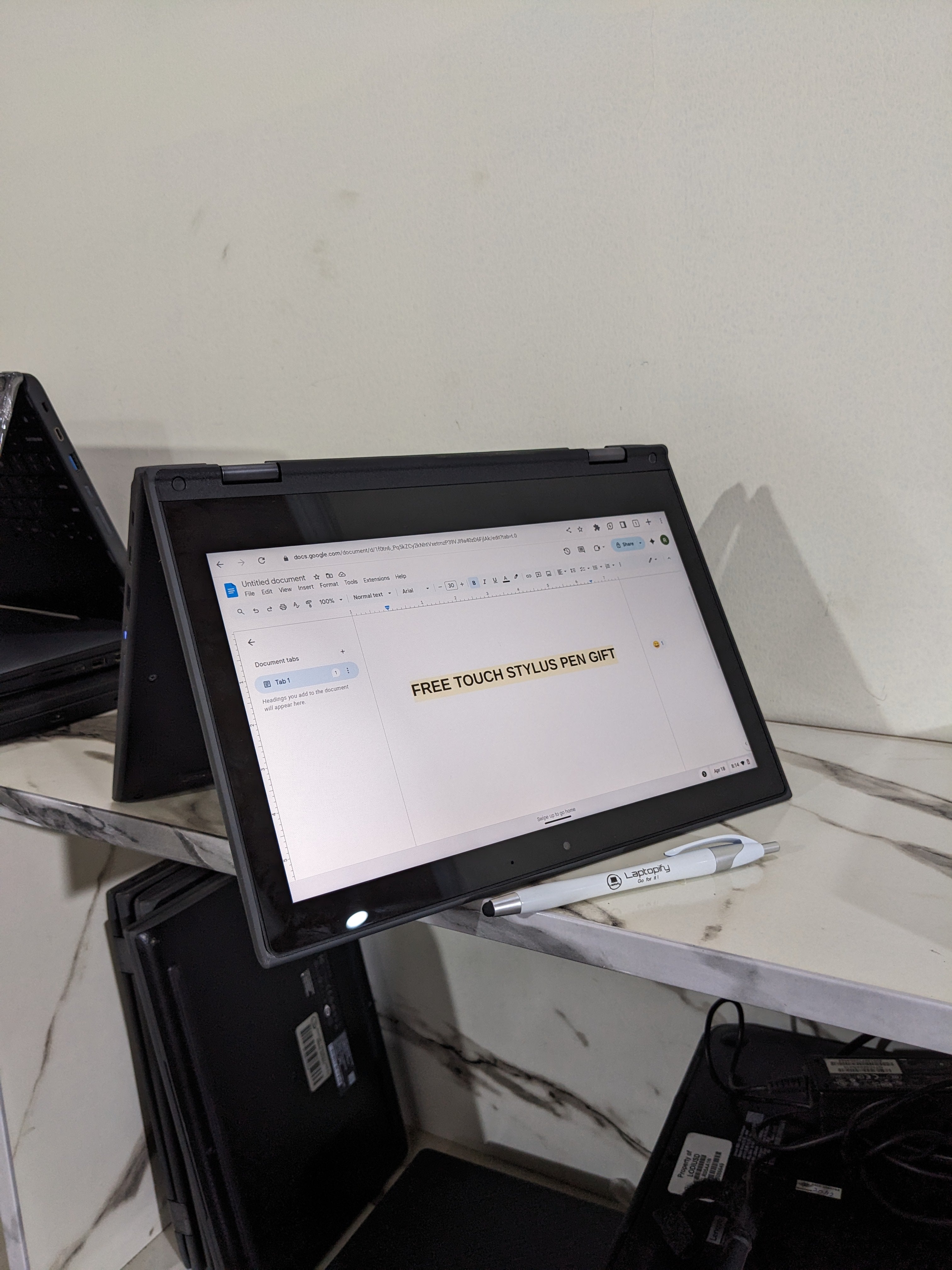 Lenevo 300e Gen 2 Touch 360 Chromebook - 4 GB Ram - 32 GB Storage - Free Stylus Pen - Updates 2027/2029